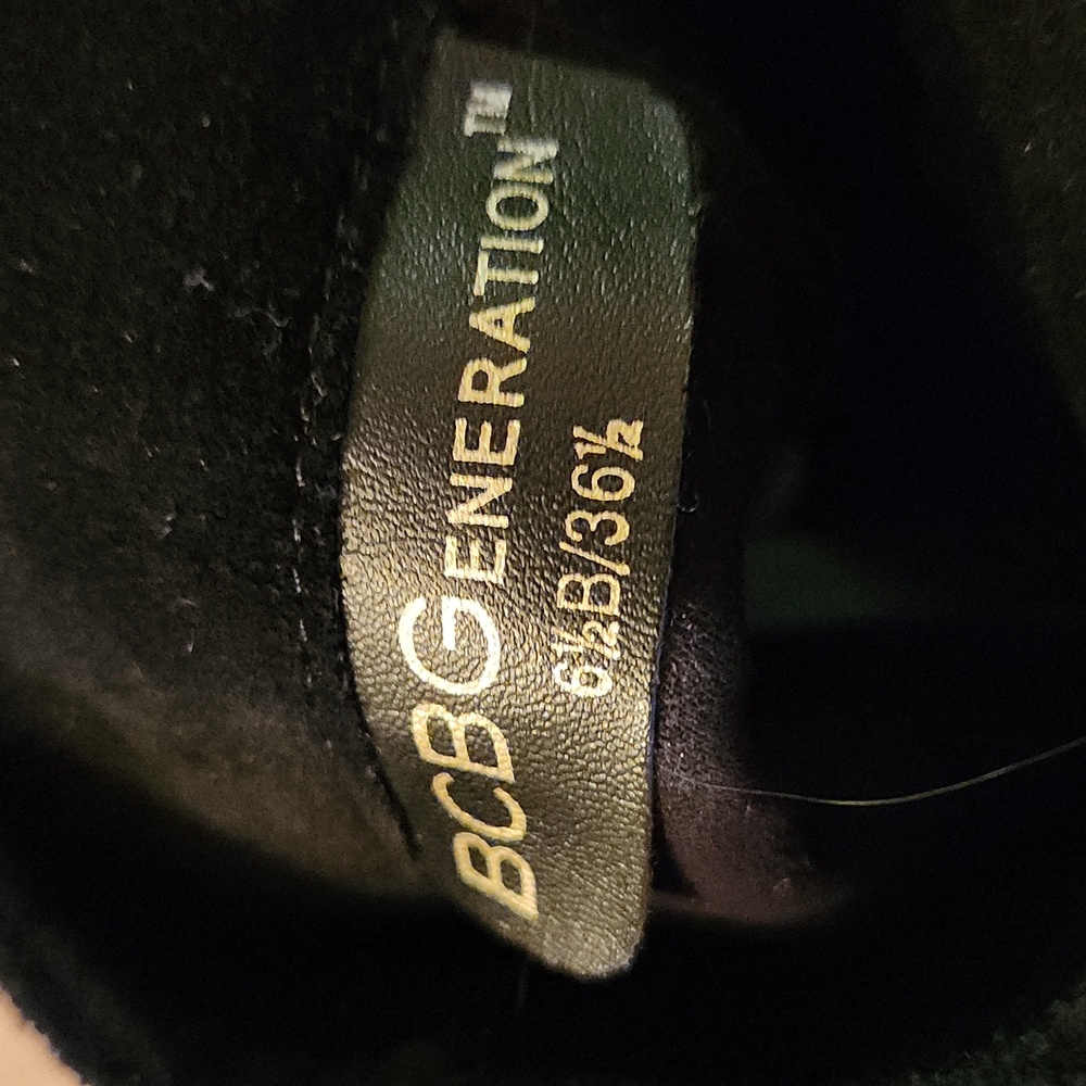 Bcbgeneration Black Suede Knee High Boot, Side Zi… - image 5